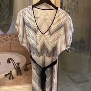 Trina Turk White/Black geometrical print dress